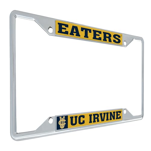 Desert Cactus University of California Irvine License Plate Frame Anteaters UCI Eaters Metal Car Tag Holder for Front or Back of Car Officially Licensed (Mascot)