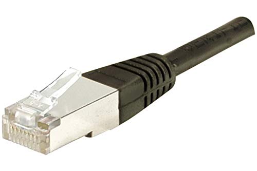 Cable ethernet Cat 6 20 m FTP resistente al agua, color negro