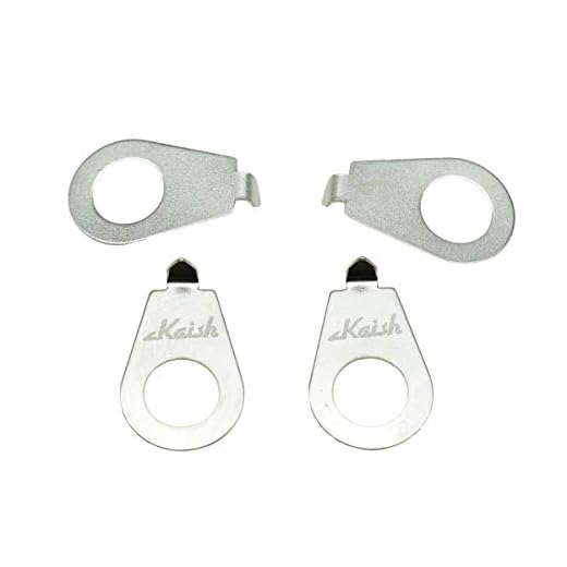 4pcs LP Perillas de guitarra Puntero Placa 3/8" Perillas de placa Perillas Indicador de posición para EE.UU. Les Paul níquel