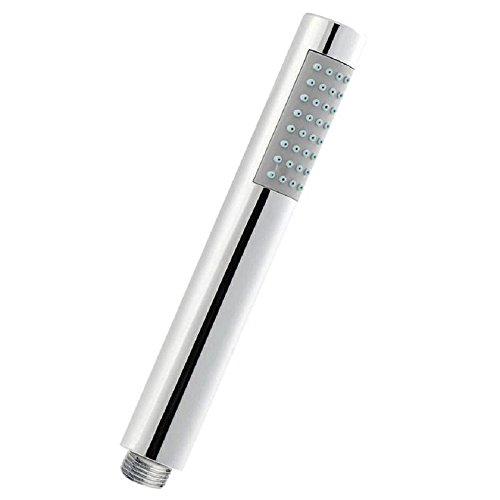 Chrome Pencil Hand Held Mixer Shower Head Universal Easy Clean Handset HO307