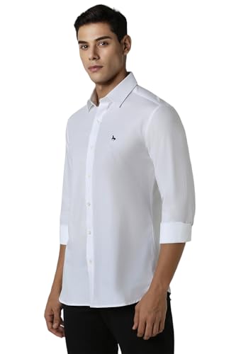 Image of Van Heusen Men's Cotton Solid Slim Fit Shirt