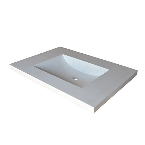 Native Trails Nsvnt30-P Palomar Native Stone Vanity Top With Integral Bathroom Sink, 30", Pearl #TOP13