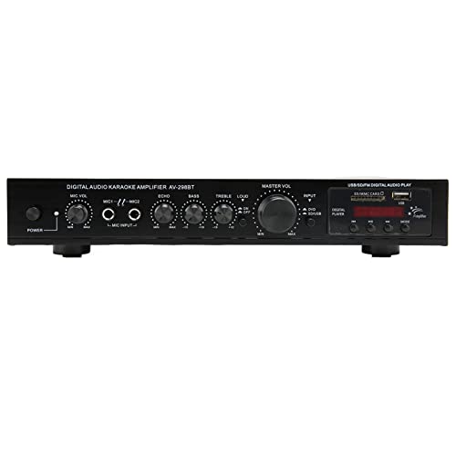 Amplificador Doméstico, Preto Multifuncional de 5 Canais FM Estéreo Amplificador de Pesquisa Automát