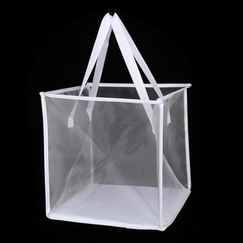 Organisateur de linge pliable blanc 33x33x33 cm pour rangement vêtements