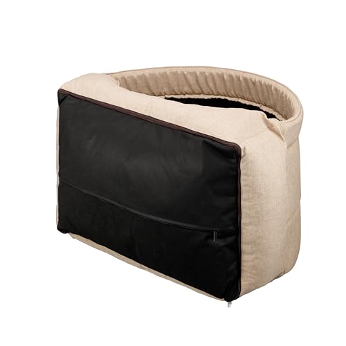Bjird Hundebett & Hundehütte in einem - Hundehaus mit Dach für kleine und mittelgroße Hunde - Hundehöhle - Hundebox - Hundesofa - Bezug abnehmbar & waschbar - stabiles Hundekorb - 60x 47 cm