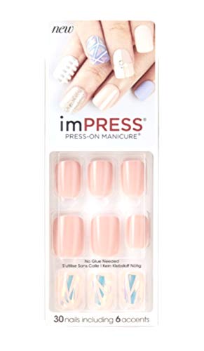 Kiss imPress Press-On Nails 60662 Shimmer (Iridescent Accent Nails)