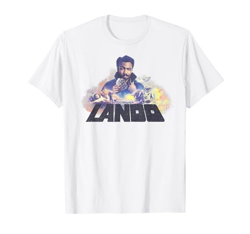 T-shirt Star Wars coton respirant imprimé Lando vintage pour éviter la transpiration en été
