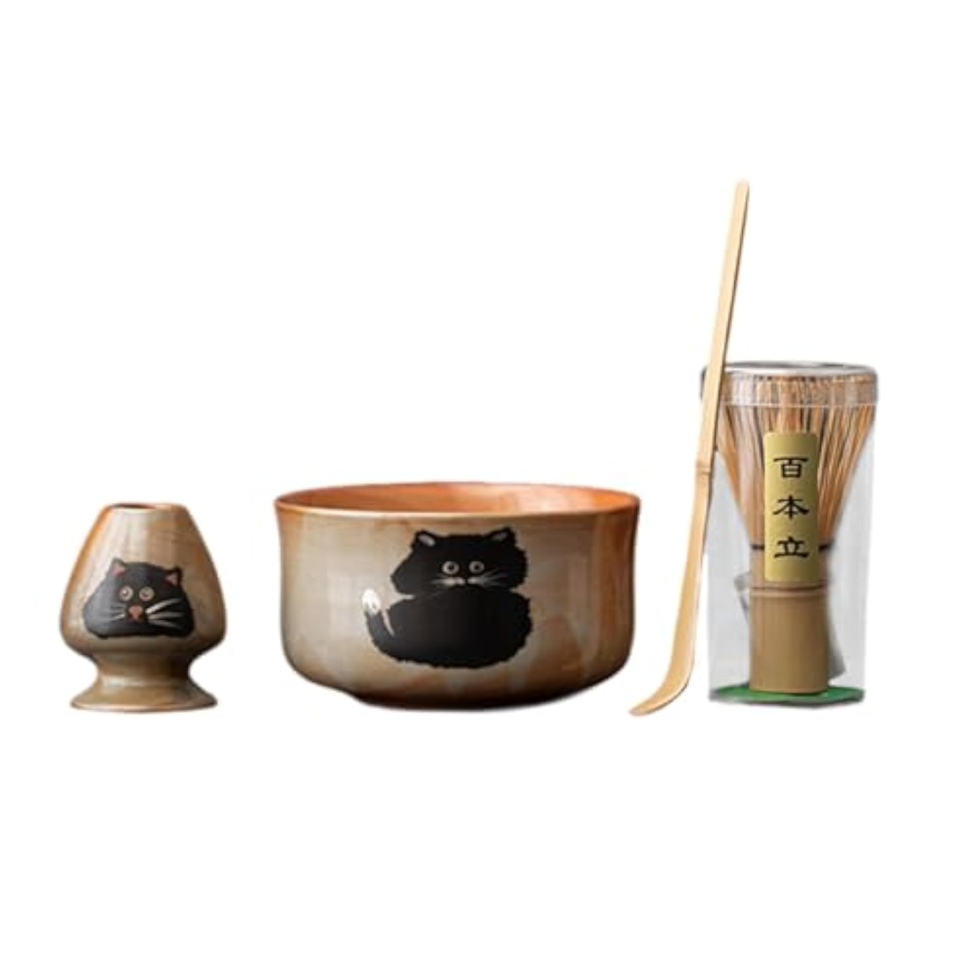 Unique Matcha Whisk Set with Handmade Bowl, Gift for Tea Lovers