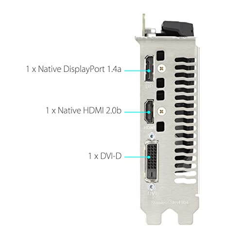 Dual NVIDIA GeForce GTX 1630 OC Edition Scheda Grafica, 4 GB GDDR6 64-bit 12 Gbps PCIE 4.0, GPU Tweak III, DUAL-GTX1630-O4G - Scheda video - Immagine 4