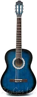 Rio Blue 39'' 4/4 Full Size Acoustic Nylon Classical String Guitar Package Pack - New (Blue)