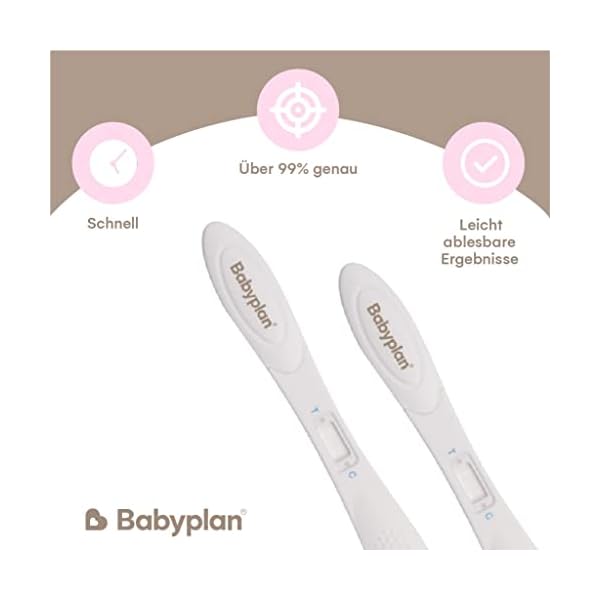 3 x Schwangerschaftstest Frühtest Babyplan (HCG test), Hygienischer Schwangerschaftstest 10 miu ml (hochempfindlich) für… – Bild 5