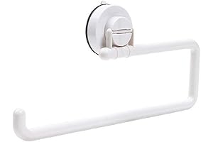 Generic Suction Cup Hook Kitchen Paper Holder Paper Towel Case White