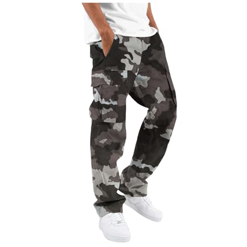 Pantalons de travail mode masculine grande taille imprimé confort