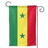 Flagge von Senegal, saisonale Gartenflaggen für draußen, langlebig, doppelseitig, Urlaubsdekoration, Hofflaggen