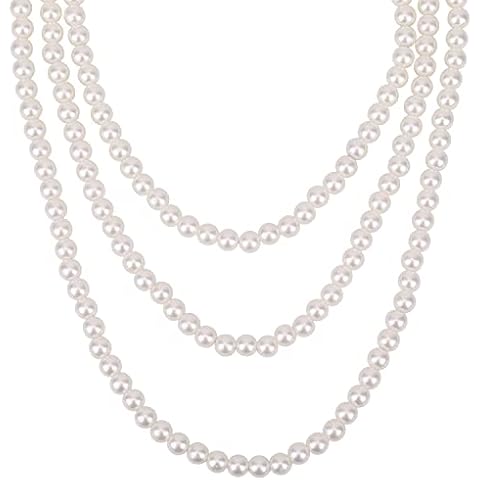 WedDecor 1920s Long Pearl Necklaces Set Cover