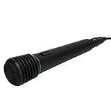 Lazimin Micrófono de Mano dinámico, micrófono de Karaoke 2 en 1 inalámbrico y con Cable, Adecuado para Cantar, Altavoces Bluetooth