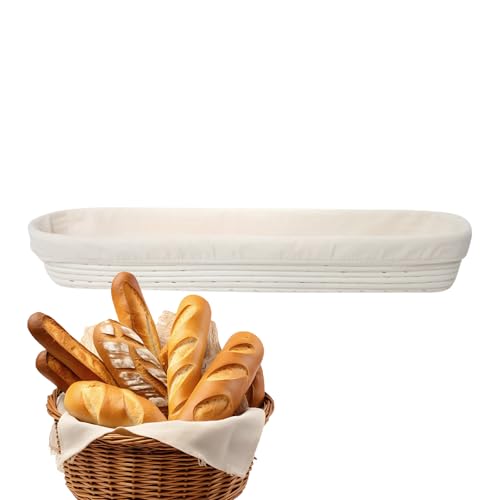Panier de fermentation pour pâte et bols de fermentation avec lin pour pain - 2
