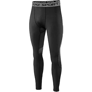AMZSPORT Compressie legging voor heren, hardloopbroek, sportgympanty’s