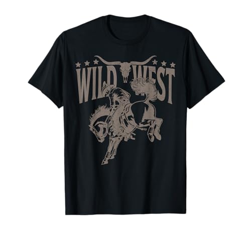 Wild West Western Cowboy Rodeo Country Music Damen Herren Kind T-Shirt