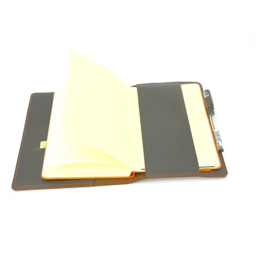 Funda de cuero compatible con Moleskine soluciona tapas dobladas grande 4