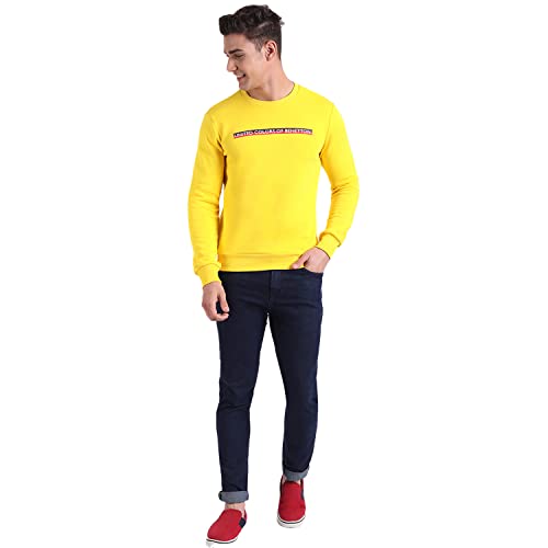 Image of United Colors of Benetton Men's Printed Hooded Neck Regular