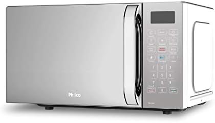 Micro-ondas Philco 20 Litros Limpa Fácil Espelhado Branco PMO23EB - 220V