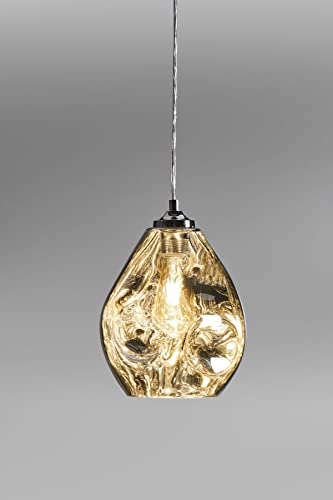 Preisvergleich Produktbild Lupia Licht Drop Pendelleuchte Hängeleuchte, Baldachin: Metall, Glasschirm: Chrom, Originalverpackte Neuware