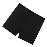 Keenso Short de maternité Taille Haute, Short de Grossesse avec Ceinture pour les Sports de Détente, le Yoga (Noir)