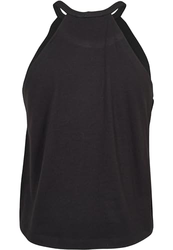 Urban Classics Tanktop de Mujer Mujer Top Atado al Cuello Negro M 50% algodón, 50% Viscosa Ancho