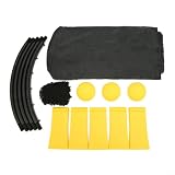 Entgoinggo SPIKEBALL - Set da gioco con rete rotonda per sport all'aperto, giardino, beach volley, kit con carta di rimbalzo e borsa per riporre oggetti per adulti e adolescenti (palline da 9 cm e