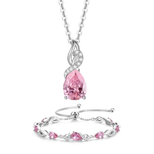 FANCIME Pink Tourmaline...