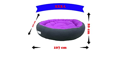 Image of Premium XXXL Size Dog Bed for Medium Dogs and Puppies Anti Skid Bottom Washable Orthopedic Big Dog /cat Beds Purple /Black