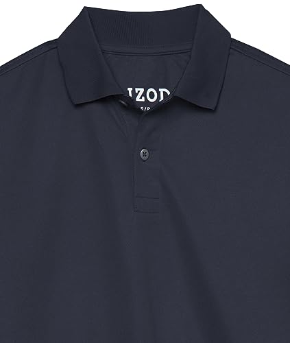 image for IZOD Boys' School Uniform Short Sleeve Polo Shirt, Button Closure, Moi