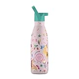 Botella Agua Acero Inoxidable Infantil, Mantiene 36h Frío 18h Calor, Botella Térmica Sin BPA con Triple Pared Aislante, A Prueba de Fugas, 350ml