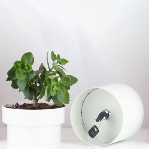 Caja de seguridad para lavabo, caja fuerte de camuflaje, escondite secretos para llaves, perfecto para ocultar los objetos de valor dentro del fondo falso de la maceta