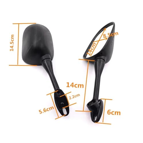 Rétroviseurs de guidon de moto pour remplacer des miroirs cassés - 2