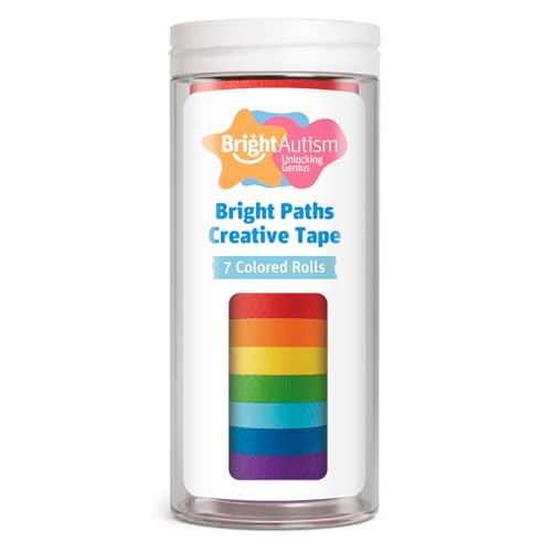 Image of Bright Autism Bright Paths Creative Tape, Removable Tape for Kids, 7 Colors