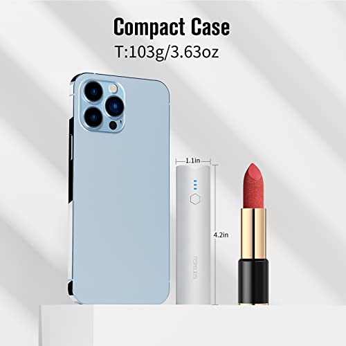 S03 Portable Charger, 2-Port (Usb-C In&Out) 5000Mah Power Bank Fast Charging, External Battery Pack With Flashlight, Compatible With Iphone 14/13/12/11 Series, Samsung, Airpods, And More (Grey) #TOP2