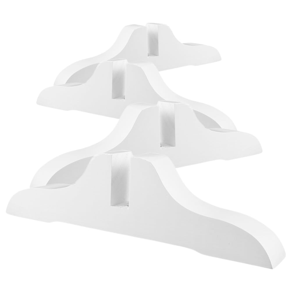 Amosfun Paravent De Séparation Réglable sur roulettes 4 Pièces Pieds en Bois pour Base Intérieure