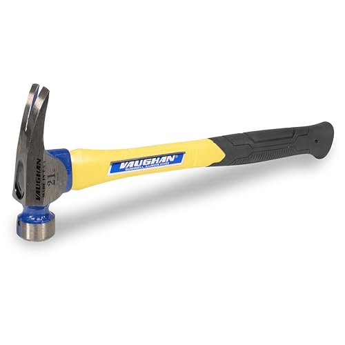VAUGHAN California Framer Hammer, 21 Ounce Milled Head, Nail Starter, Made in the USA, CF21FGP, VN11650