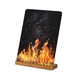 💕Ocasión aplicable: un marco de fotos perfecto para decorar pinturas para sala de estar, dormitorio, cocina, oficina, hotel, comedor, oficina, baño, bar, etc. Hecho de placa de aluminio, no se dañará incluso si se cae de la mesa.