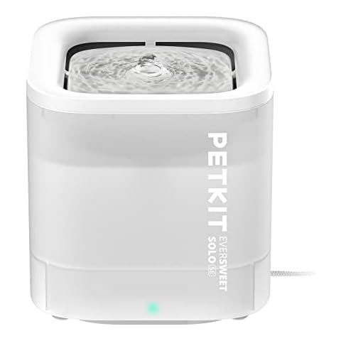 PETKIT New Cat Water Fountain with Wireless Pump, Ultra Quiet 65oz/1.85L Pet Water Fountain for Cats and Dogs Inside, Detachable Design Easy to Clean and Assemble, Filters Included Cover