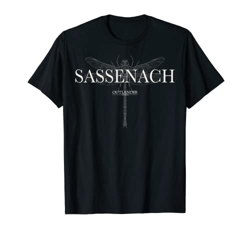 Outlander Sassenach Dragon Fly Line Art Camiseta