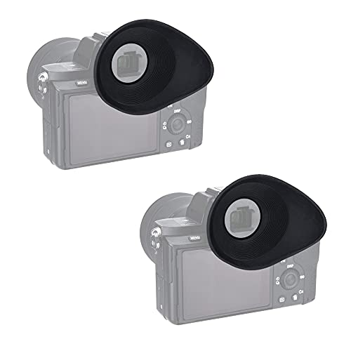 PROfezzion Visor de ojos grande suave para Sony Alpha A9 A9II A7 A7II A7III A7R A7RII A7RIII A7RIV A7S A7SII A58 A99II sustituye a Sony FDA-EP18 ocular (paquete de 2) Cover