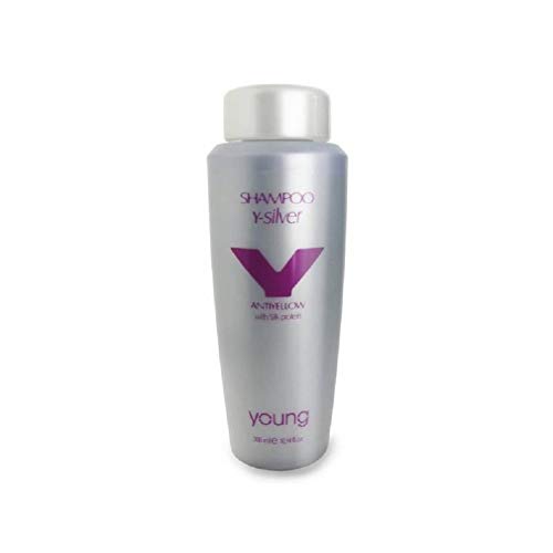 Young Y-SILVER - Shampoo per capelli istantaneo bicomponente, ideale per la cura di capelli biondi, decolorati e con mèches, 300ml