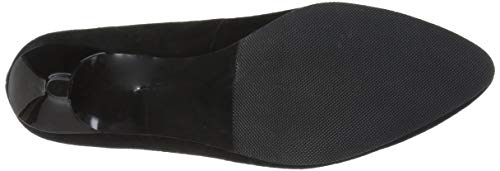 Trotters Women's Kiera Pump, Black Suede, 8.5 W US4