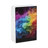 immagine prodotto Portasigarette color fumo arcobaleno per King Size Retro Holder Case con squisiti motivi intagliati scatola 20 sigarette di dimensioni regolari
