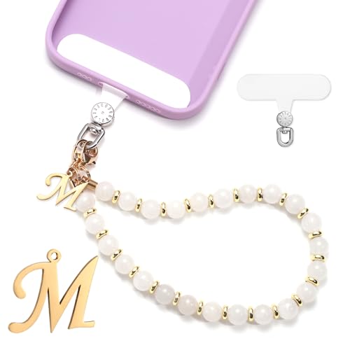 1 Set Beaded Phone Wrist Strap, Initial Phone Charms Detachable Letter B - Photo 94 sur 176