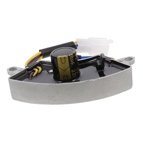 SOLUSTRE Regulador Automático de Voltaje Avr para Generador Estabilizador de Tensión Compacto de Aluminio Control Preciso para Uso Residencial y Comercial Protección Contra Sobretensiones