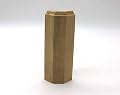 1" x 2 1/2" x 6" Poplar (Paint Grade) Outside Corner Base Block, Trim Molding (6)